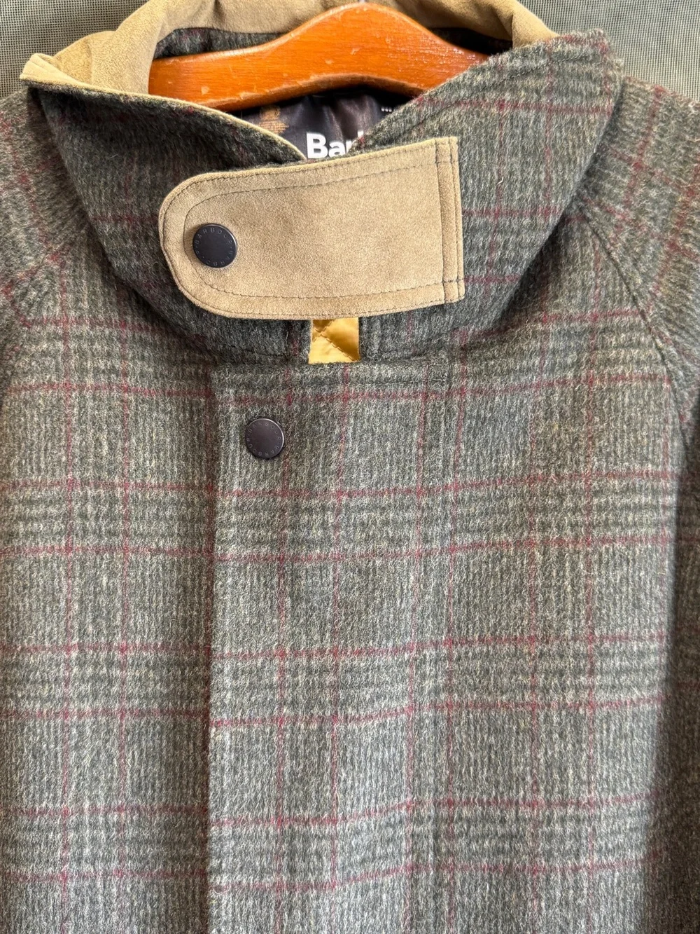 Barbour Men’s Brown Glen Plaid Coat
